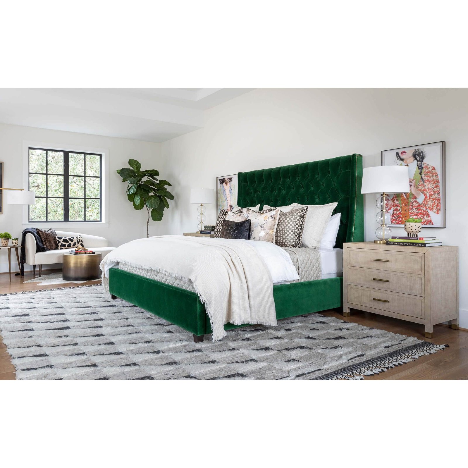 Amelia Tall Bed, Vance Emerald - Image 6