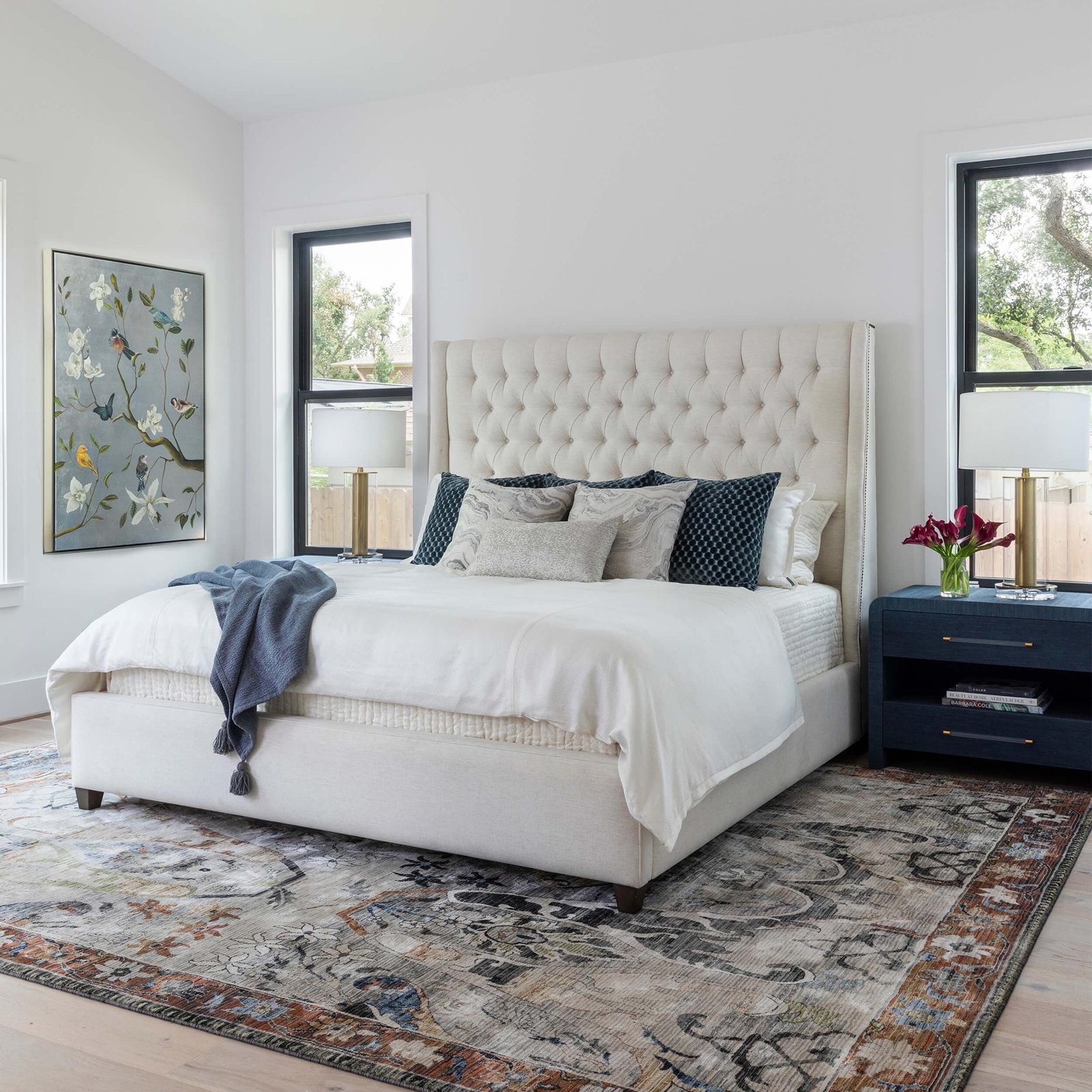 Amelia Tall Bed, Nomad Snow - Image 10