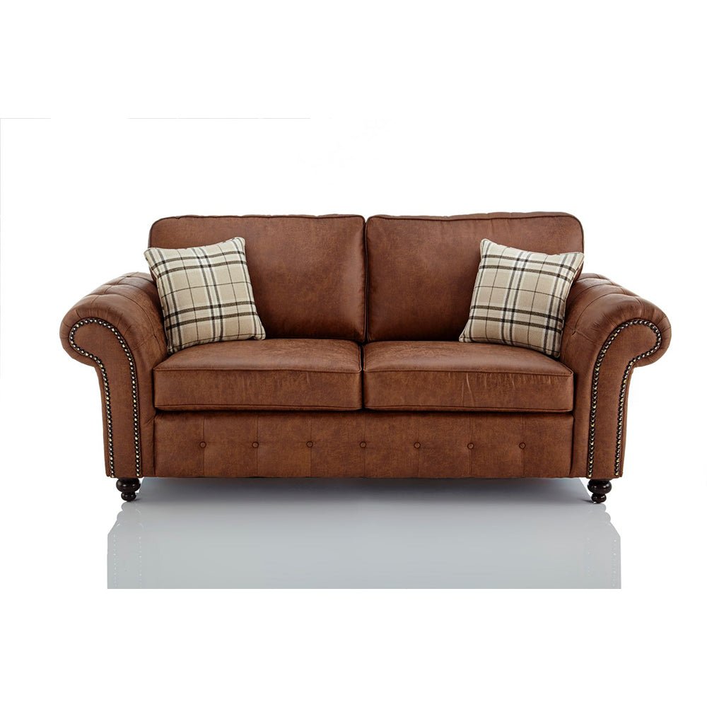Sunningdale Faux Leather Sofa Suite - Image 2