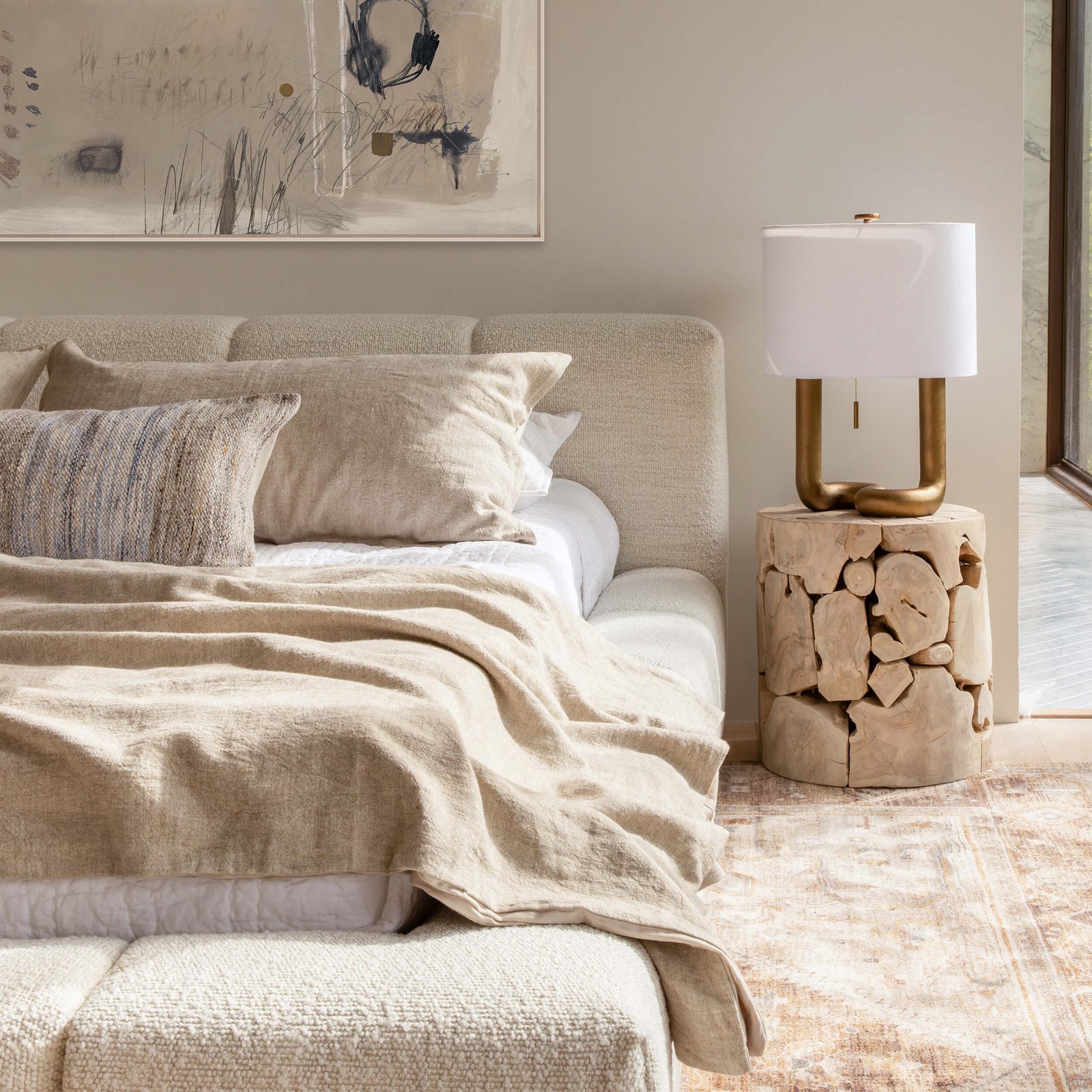 Liam Bed, Merino Pearl - Image 5