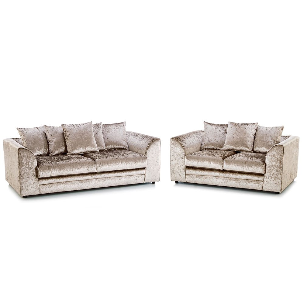Tarriro Crushed Velvet Sofa Suite - Image 7
