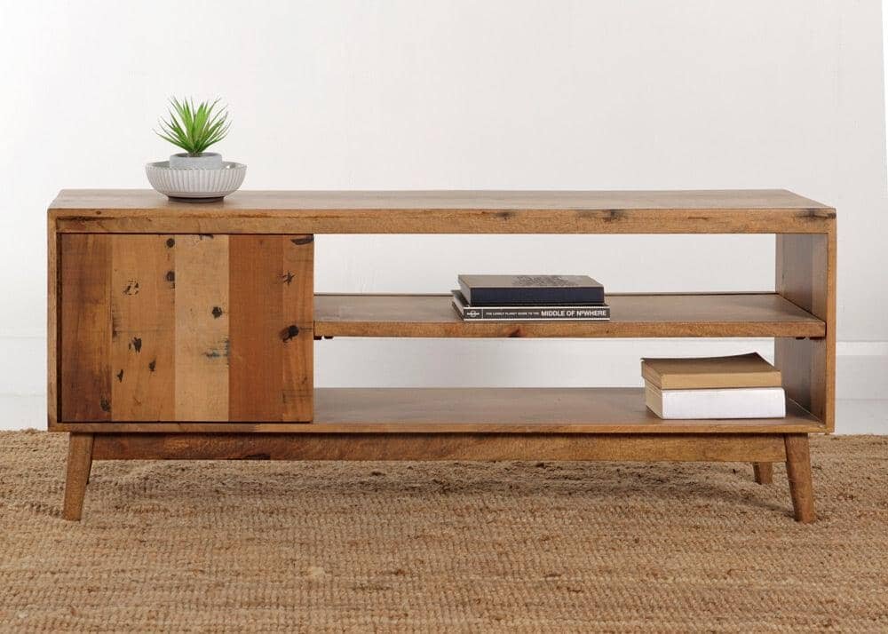 Seville TV Unit 1 Door - Waterwood (120) - Image 2