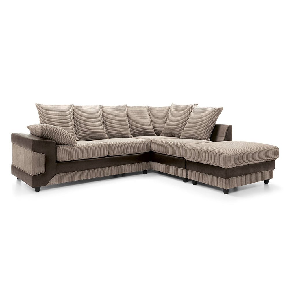 Ruth Jumbo Cord Corner Sofa - Image 7