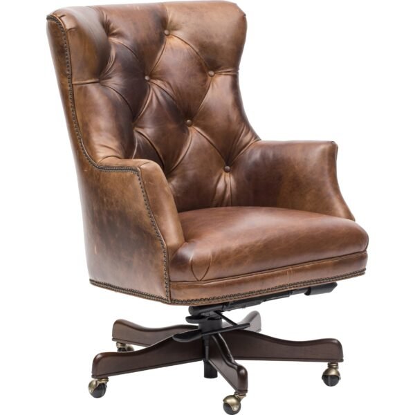 Bradley Executive Leather Office Chair, Parthenon Temple